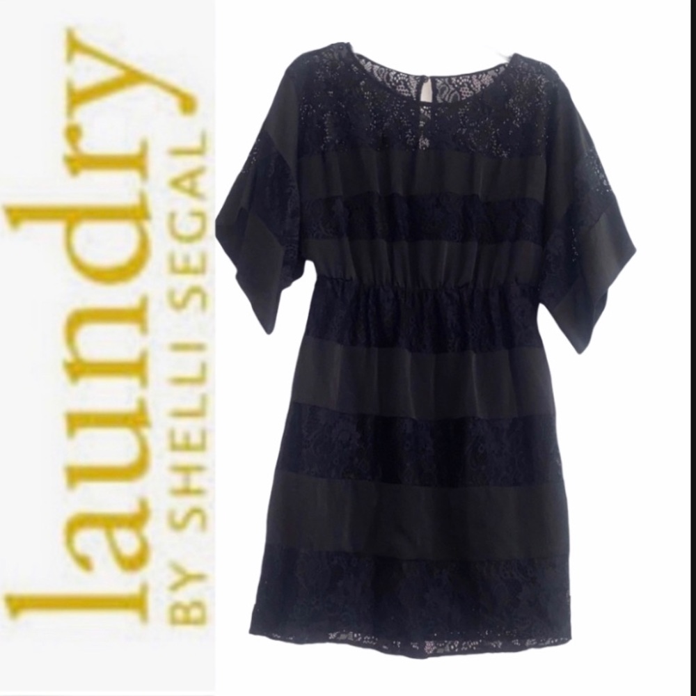 🍀 Laundry black lace cocktail dress, gorgeous